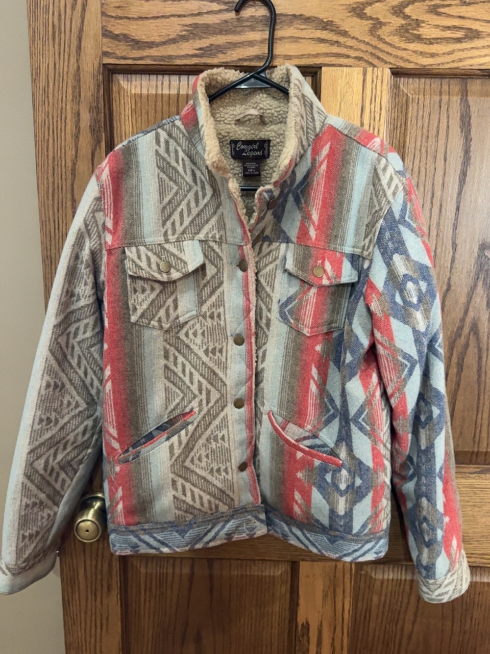 Women’s Aztec Sherpa-Lined Jacket - Multicolor